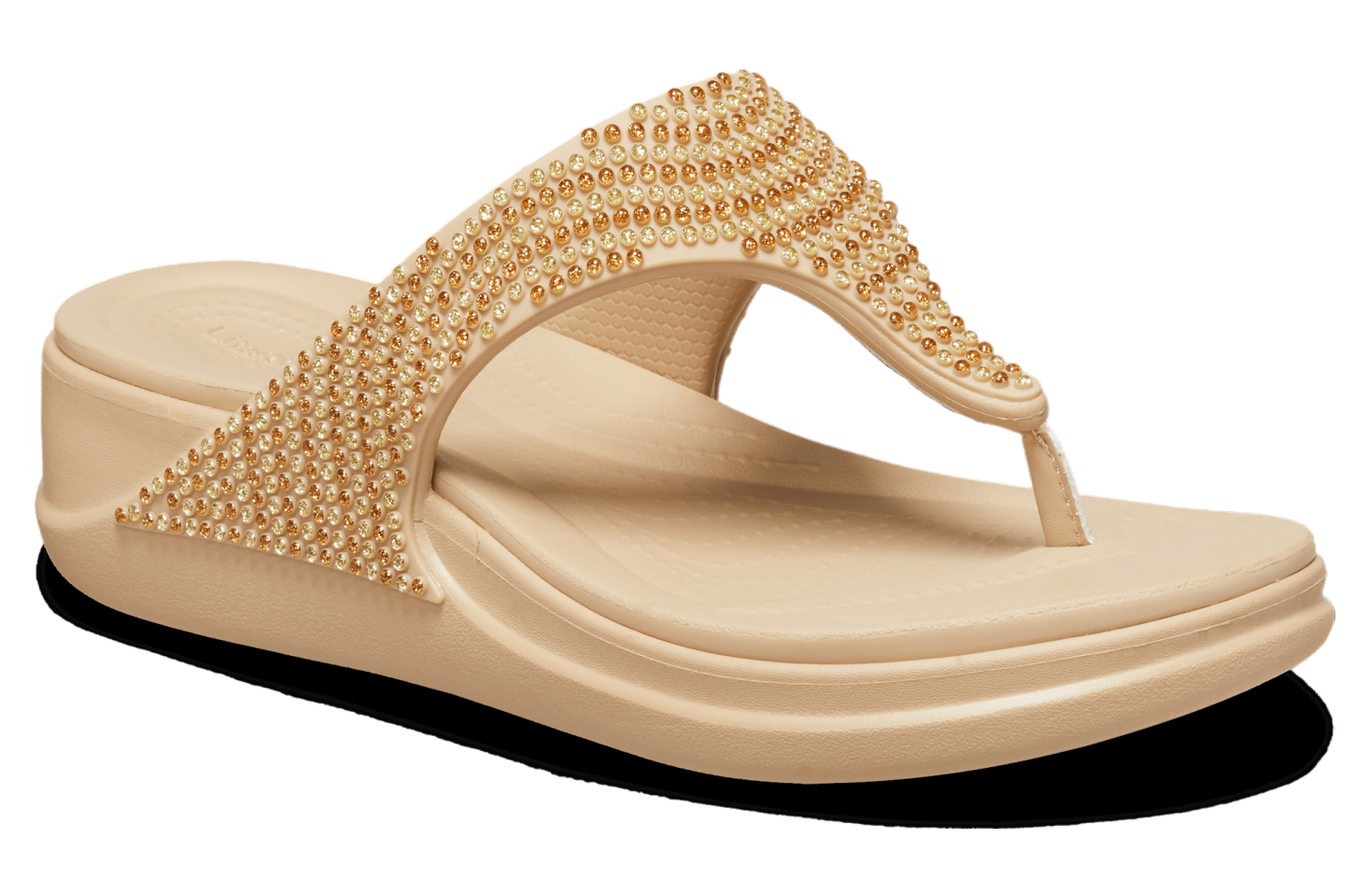 Crocs Boca Bling Flip Wedge WMNS Chai