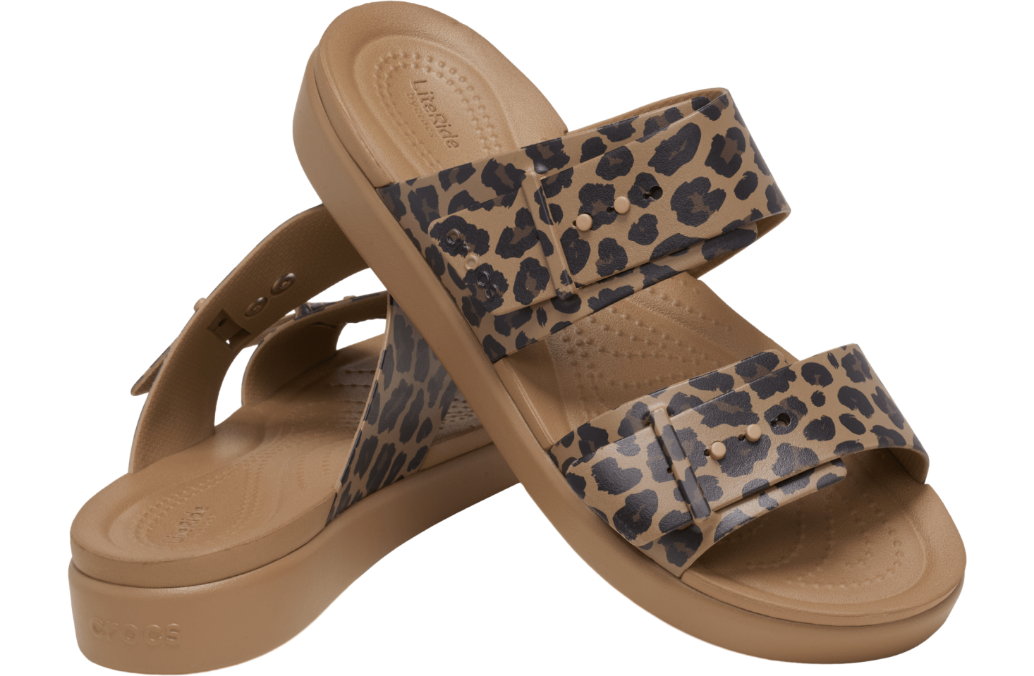 Crocs Brooklyn Animal Buckle Low Low WMNS Sepia / Leopard