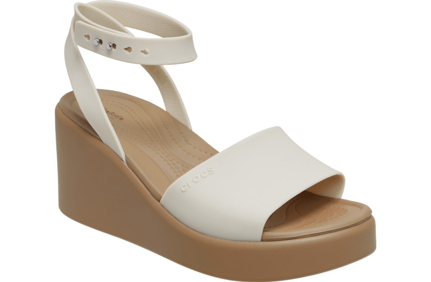 Crocs Brooklyn Ankle Strap Wedge WMNS Sandstone / Sepia