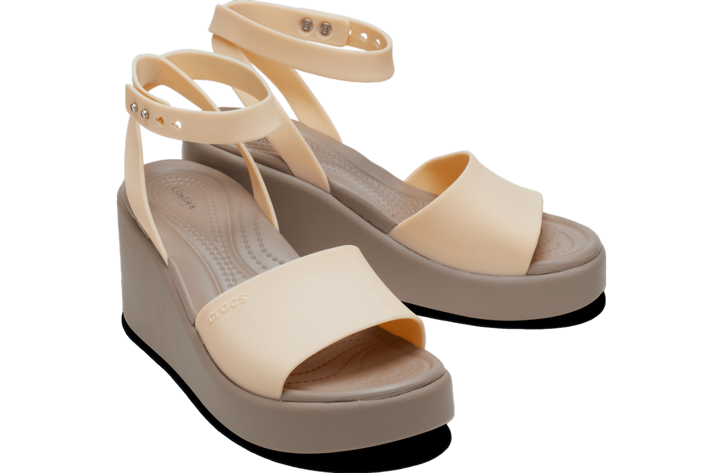 Crocs Brooklyn Ankle Strap Wedge WMNS Shiitake