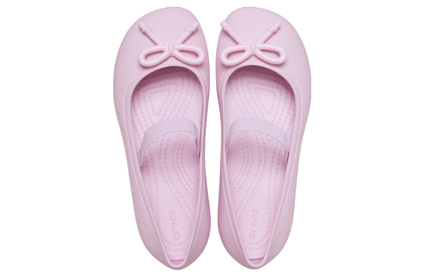 Crocs Brooklyn Bow Flat GS Ballerina Pink