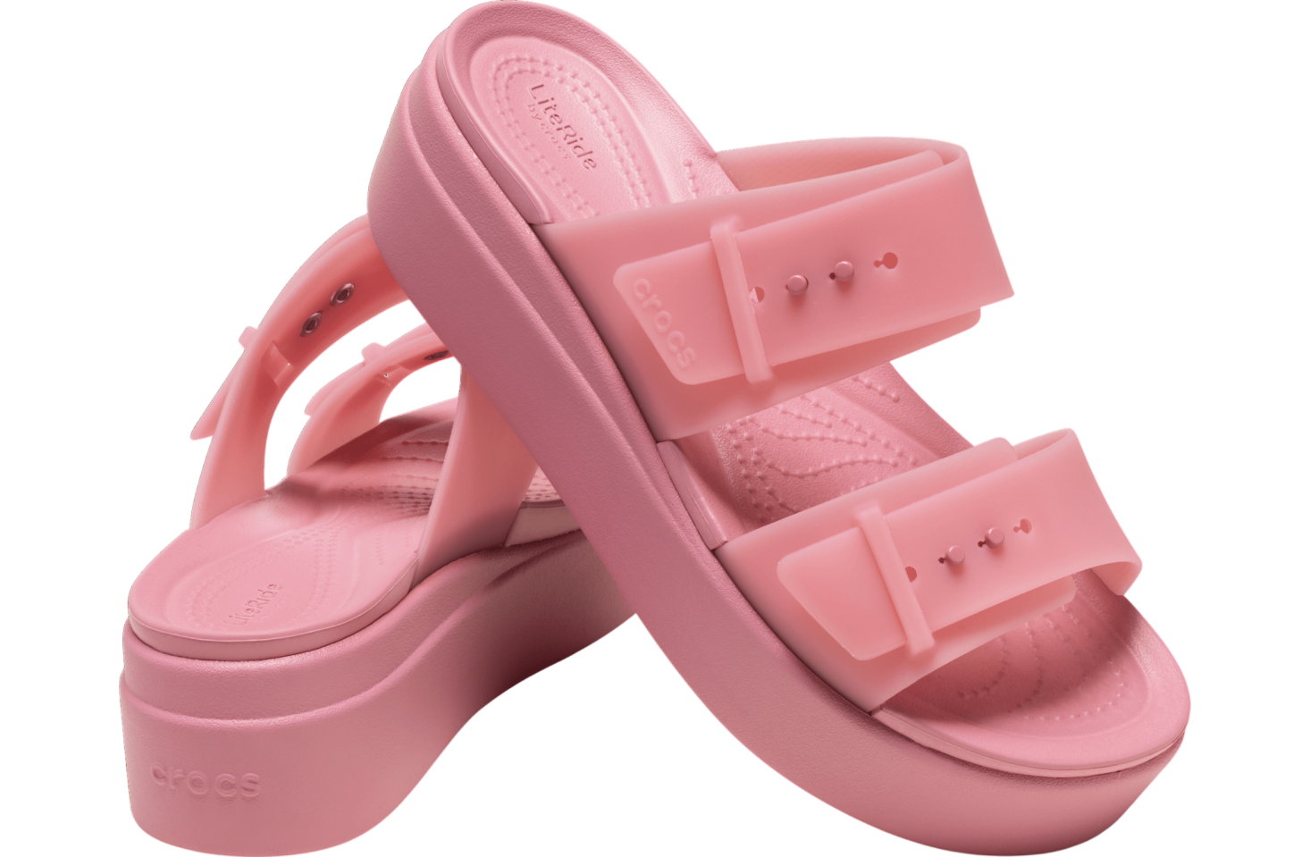 Crocs Brooklyn Buckle Frosted Low Wedge WMNS Rosette