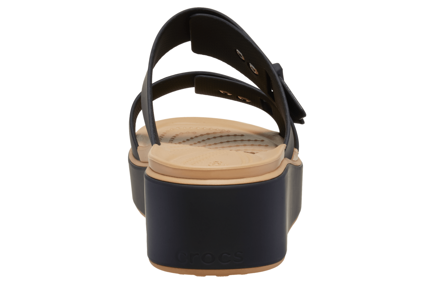 Crocs Brooklyn Buckle Matte Wrap LW Chkcsh WMNS Black / Cashew