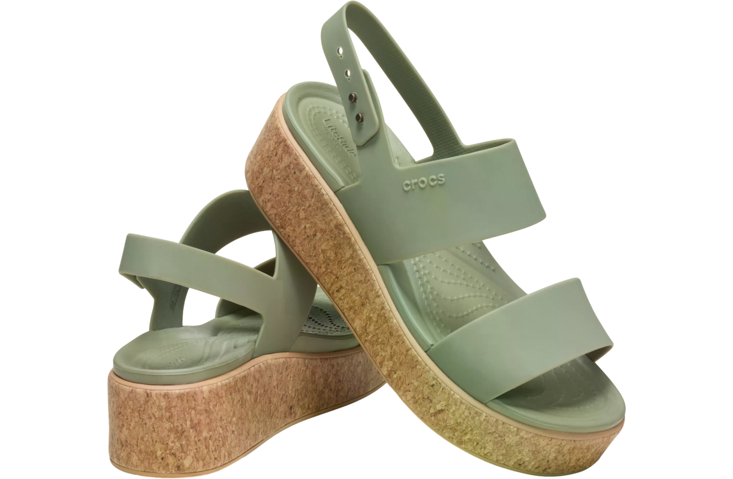 Crocs Brooklyn Cork Low Wedge WMNS Cargo