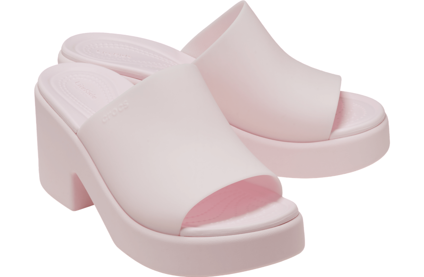 Crocs Brooklyn Frosted Slide Heel WMNS Pink Milk