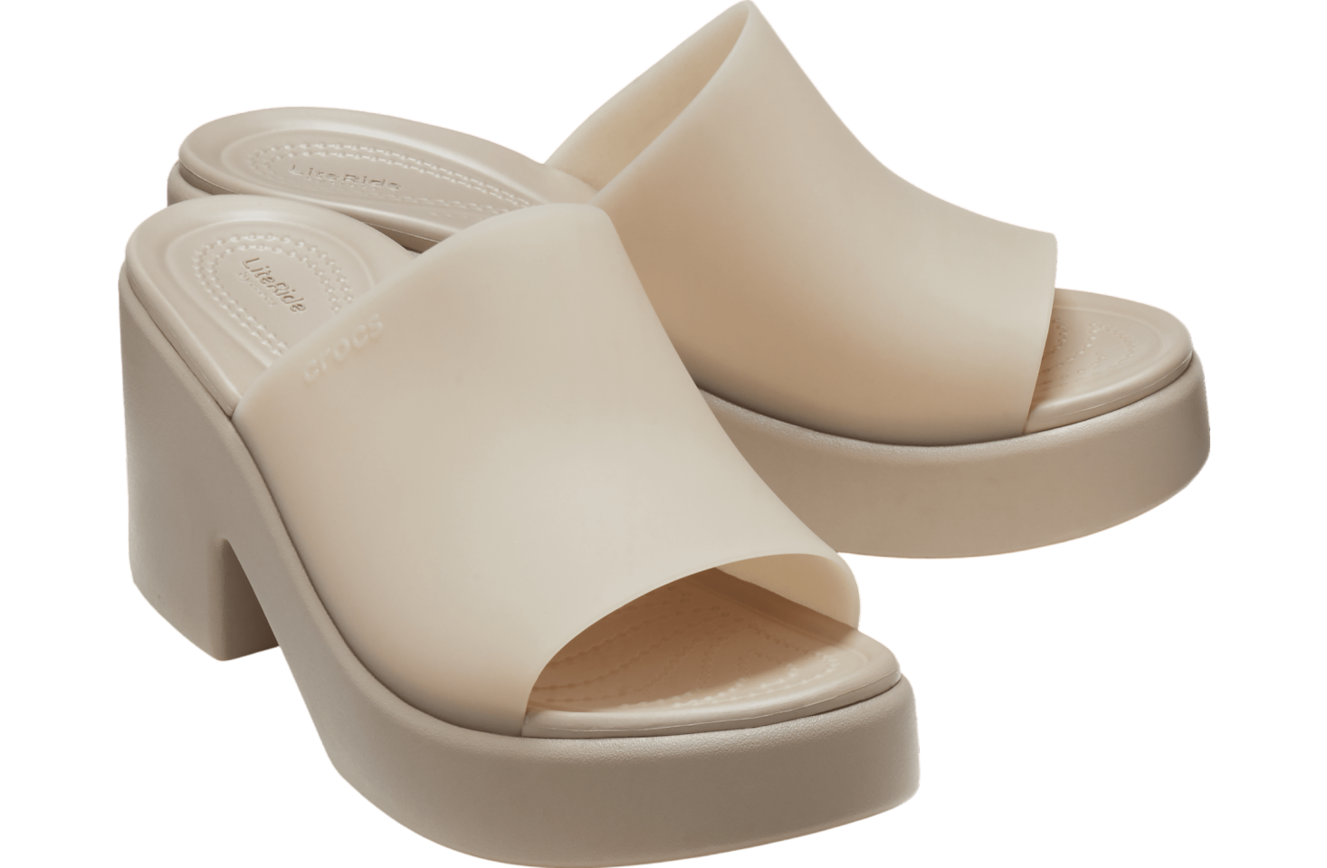 Crocs Brooklyn Frosted Slide Heel WMNS Taupe