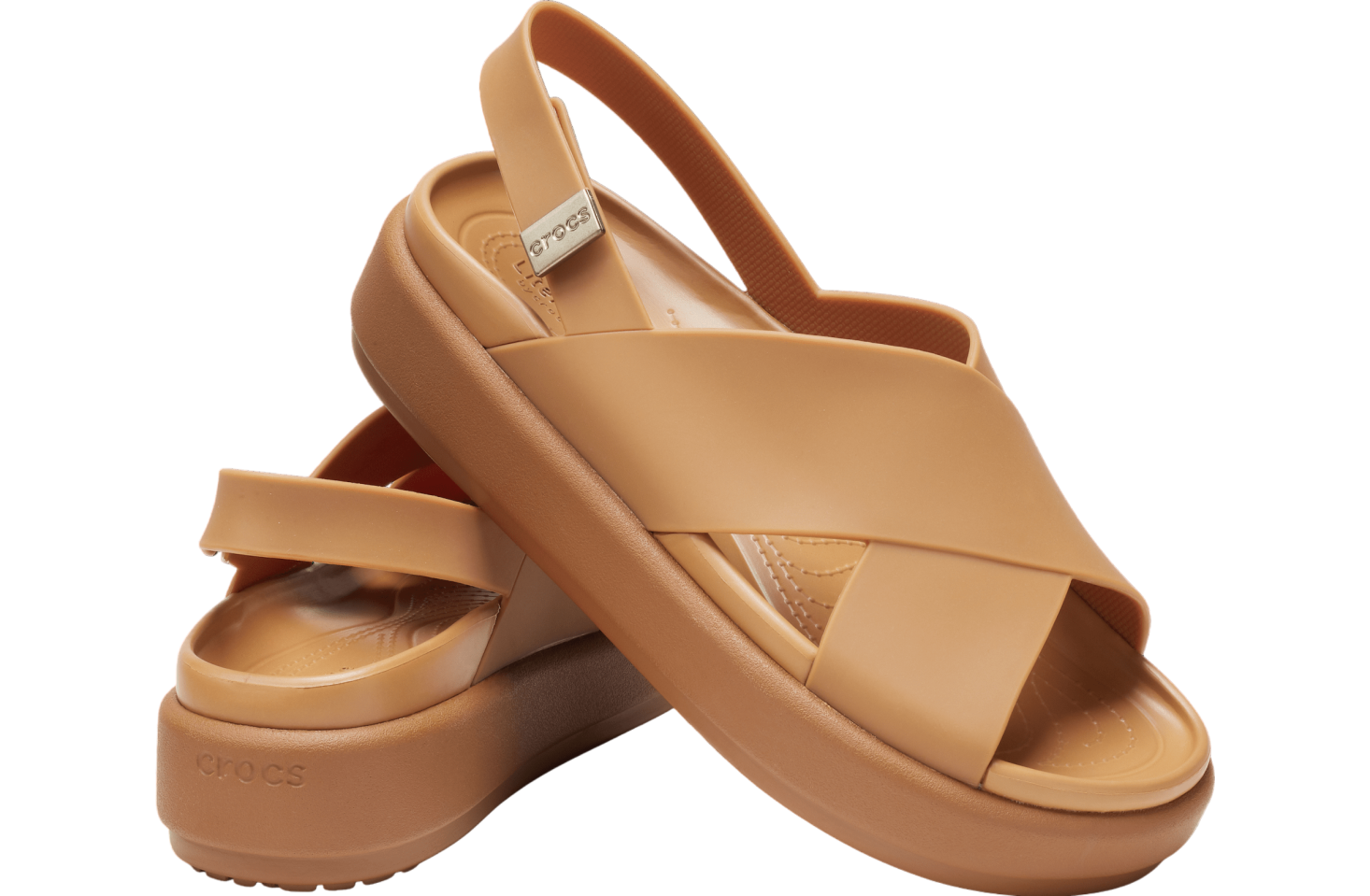 Crocs Brooklyn Luxe Cross Strap WMNS Tan