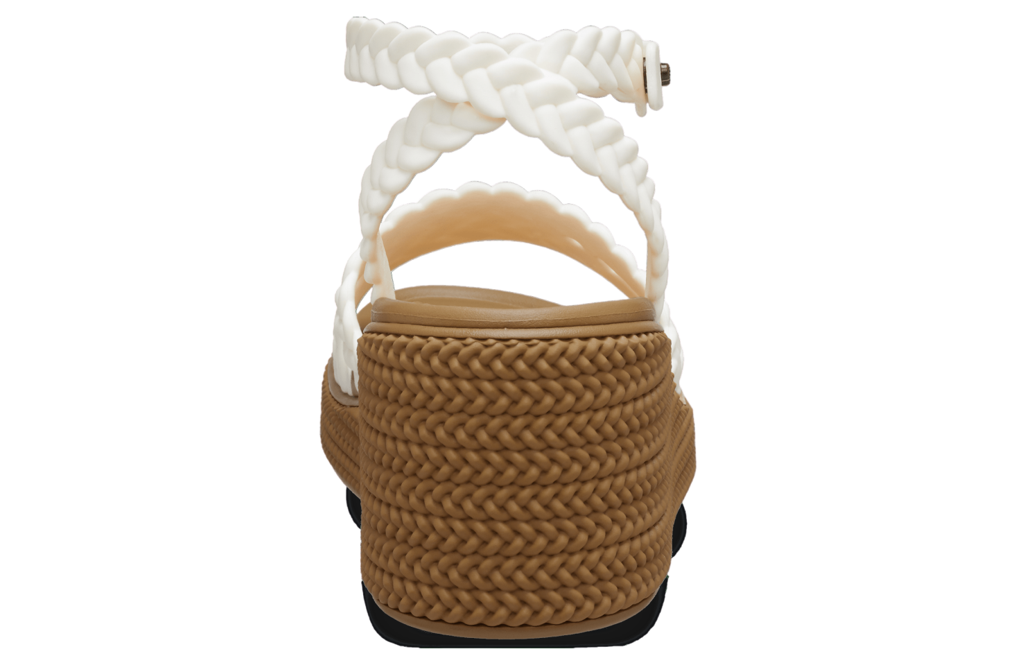 Crocs Brooklyn Woven Ankle Strap Wedge WMNS Chalk