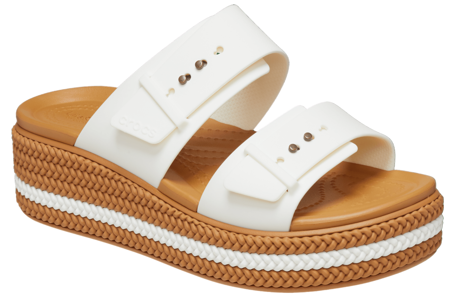 Crocs Brooklyn Woven Buckle WMNS Chalk - Oct 2023 - 209978-0WV