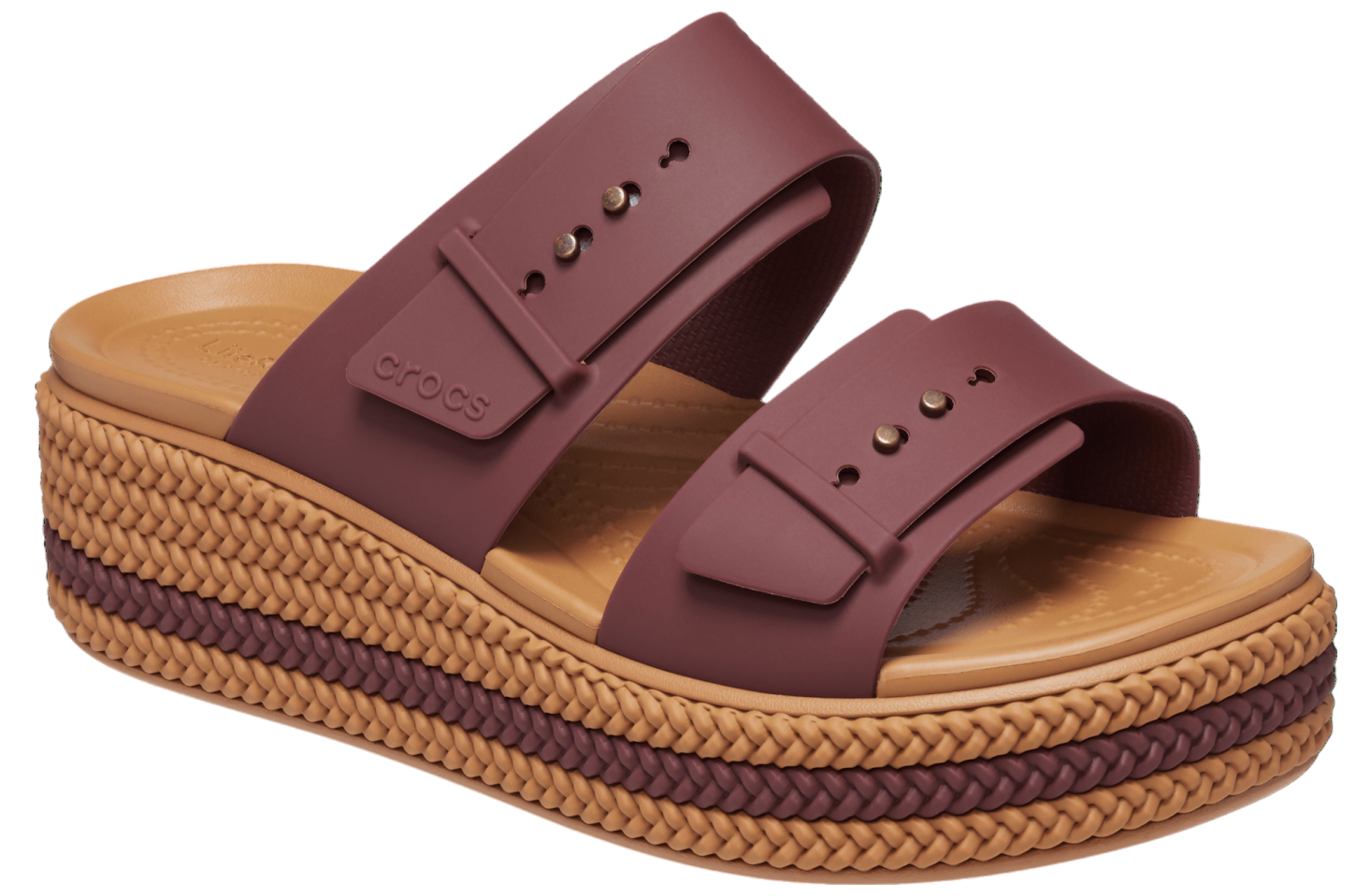 Crocs Brooklyn Woven Buckle WMNS Dark Clay