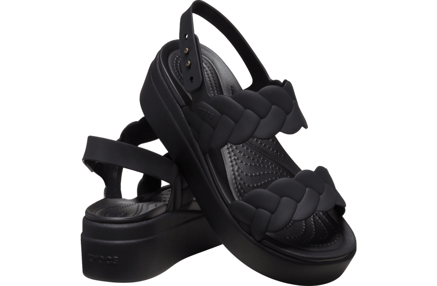 Crocs Brooklyn Woven Low Wedge WMNS Black