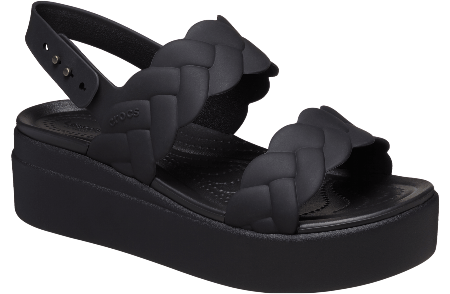 Crocs Brooklyn Woven Low Wedge WMNS Black