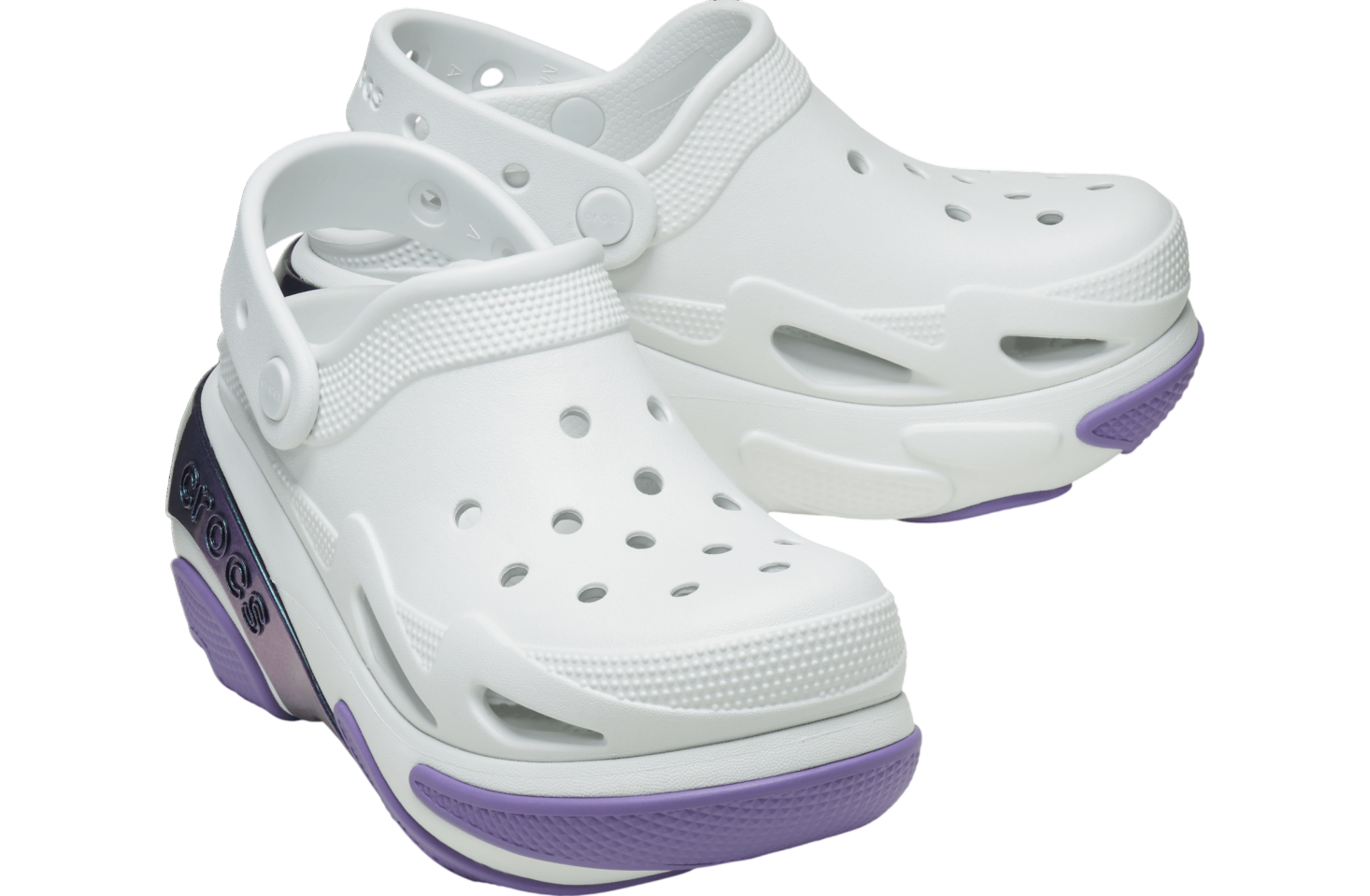 Crocs Bubble Crush Reflector Clog Moonlight