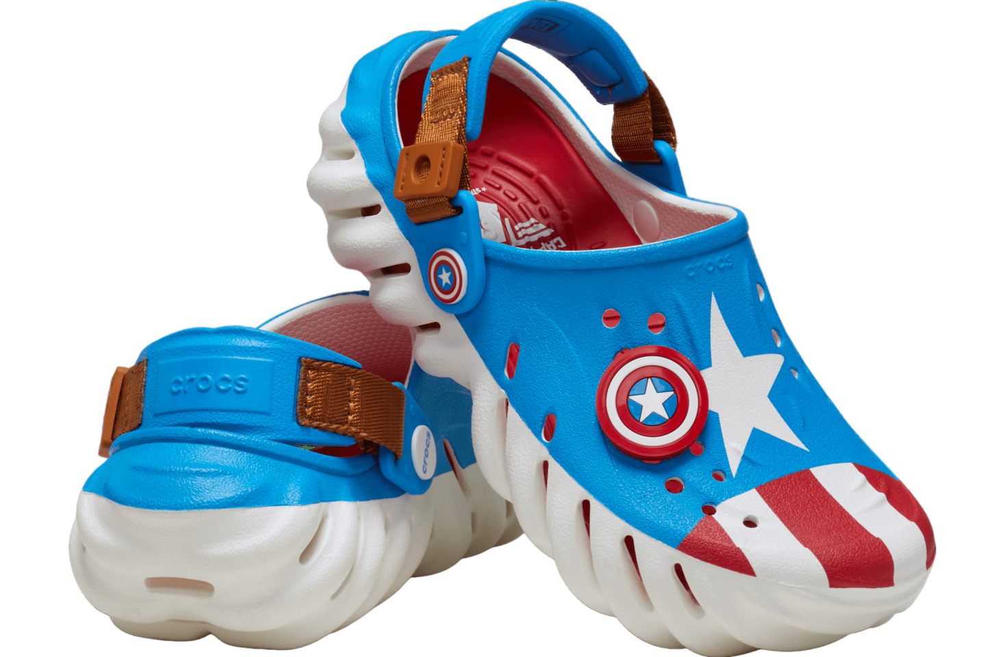 Crocs Captain America Echo Clog GS White