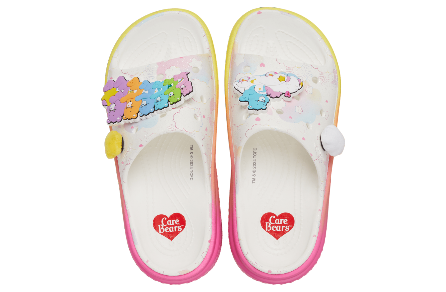 Crocs Care Bears Stomp Slide White