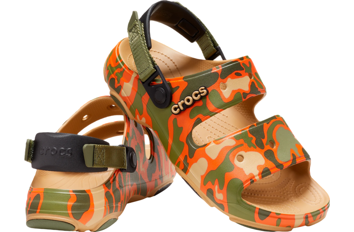 Crocs Classic All-Terrain Camo Sandal Tan / Multi