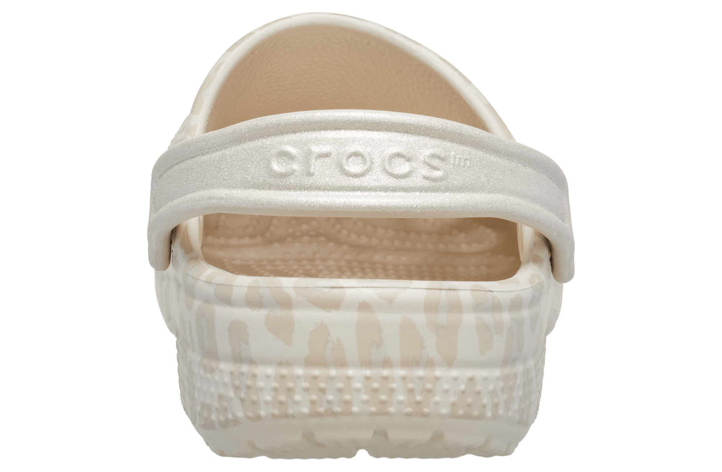 Crocs Classic Animal Glitter Clog GS Almond Tint / Leopard