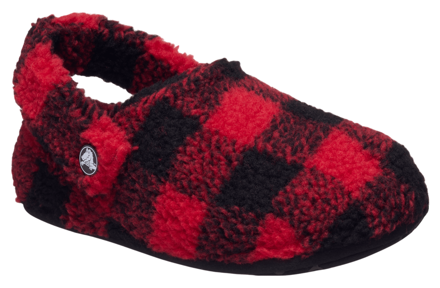 Crocs Classic Buffalo Check Cozzzy Slipper GS Varsity Red / Black