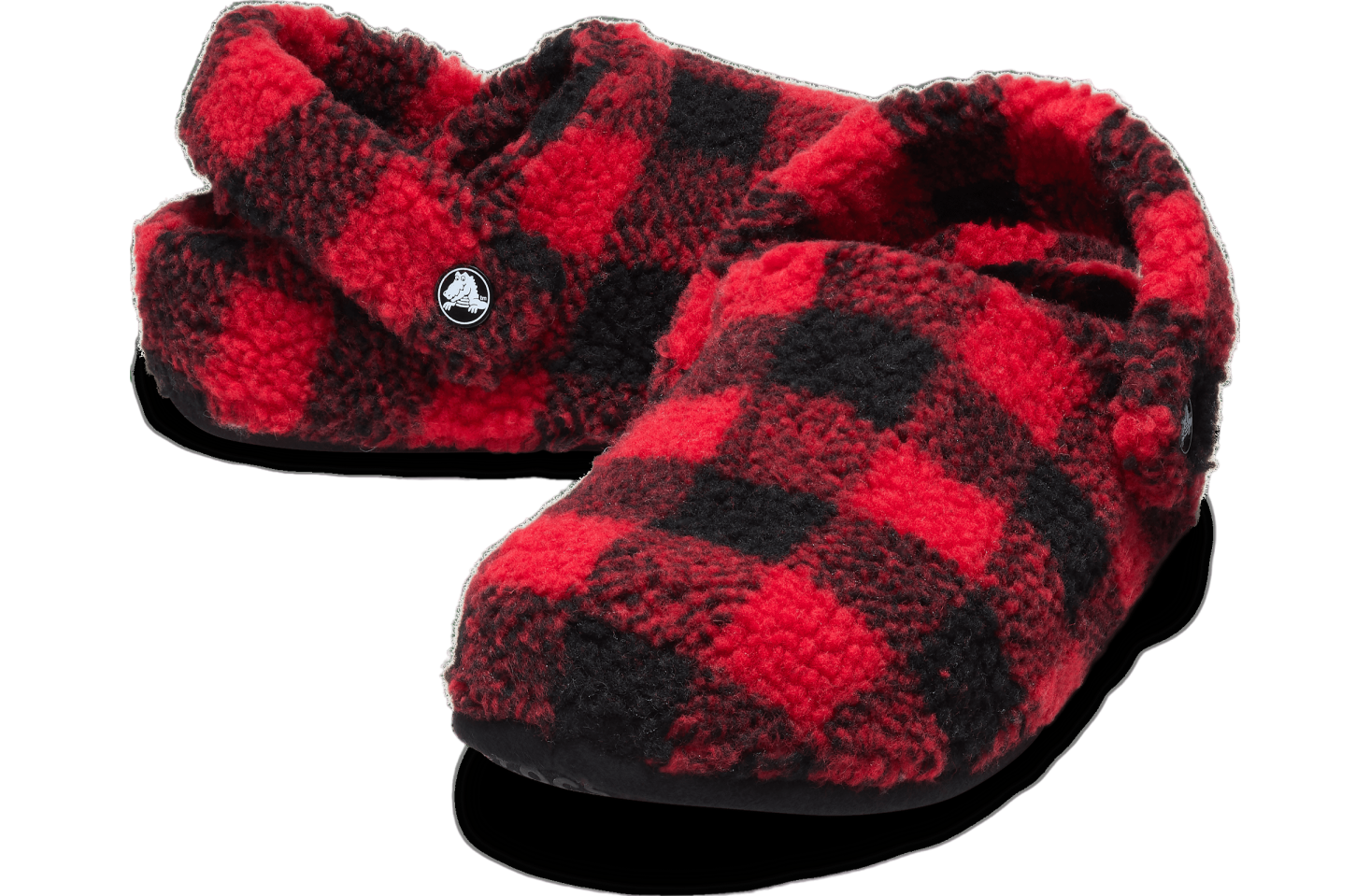 Crocs Classic Buffalo Check Cozzzy Slipper Varsity Red / Black