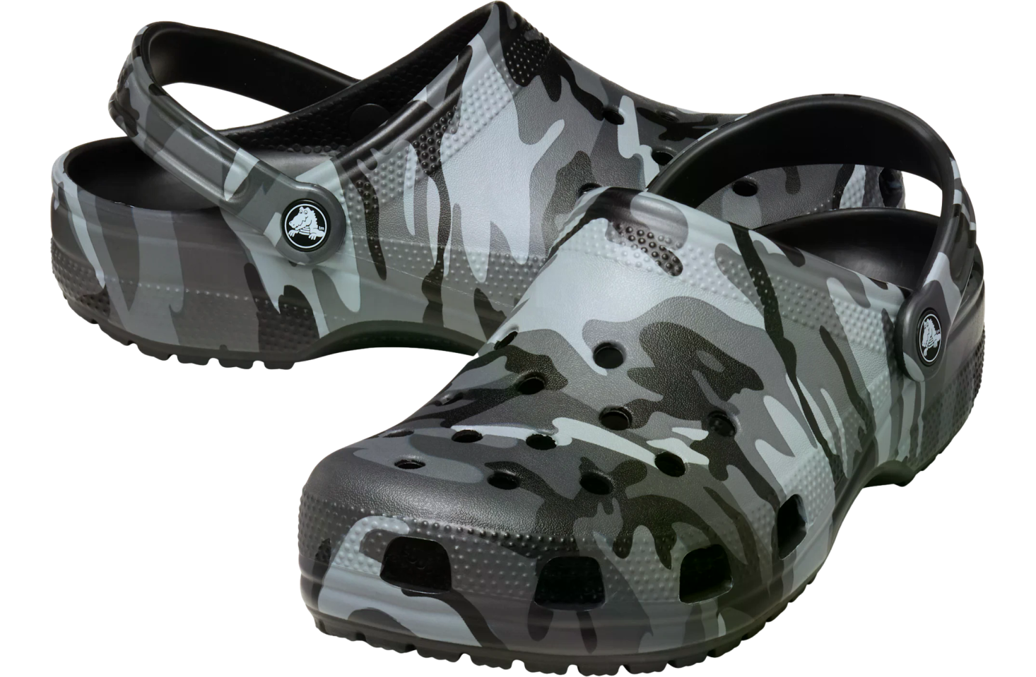 Crocs Classic Camouflage Clog Black / Slate Grey
