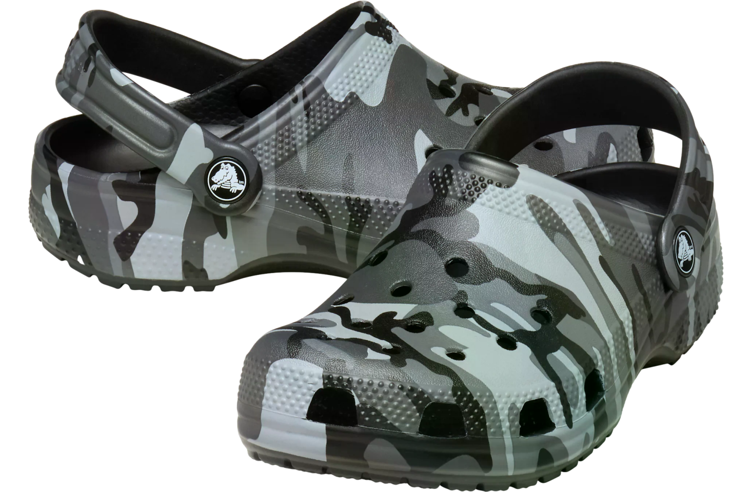 Crocs Classic Camouflage Clog GS Black / Slate Grey
