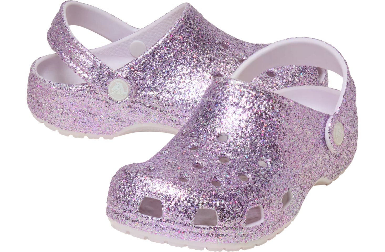 Crocs Classic Chunky Glitter Clog GS Grape Ice
