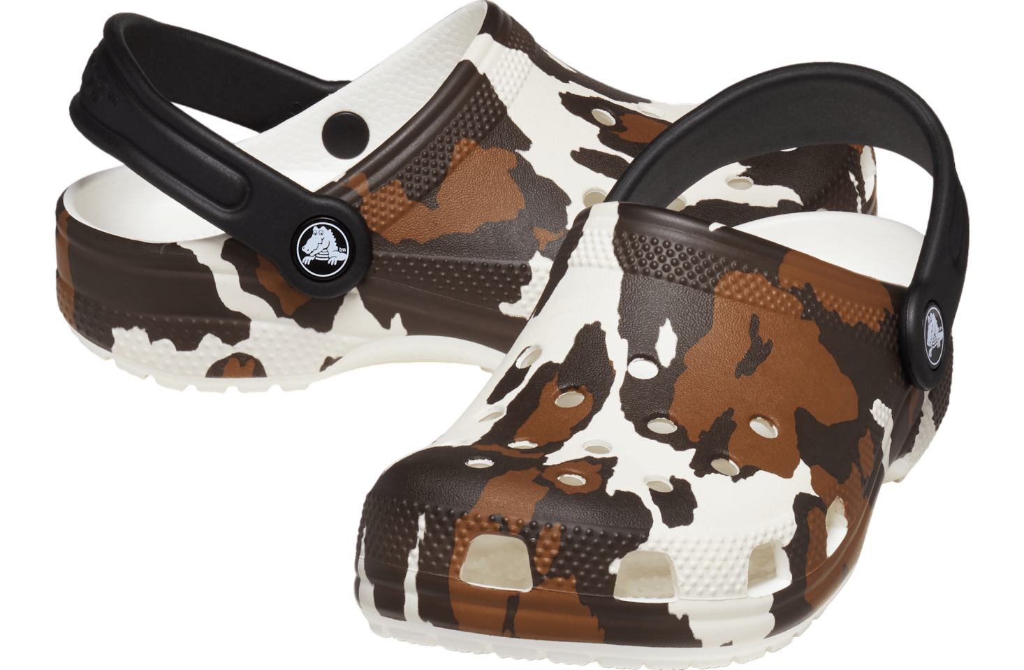 Crocs Classic Cow Print Clog GS Cow