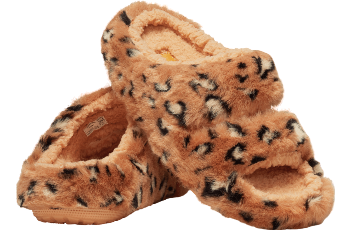 Crocs Classic Cozzzy Animal Print Sandal Shitake