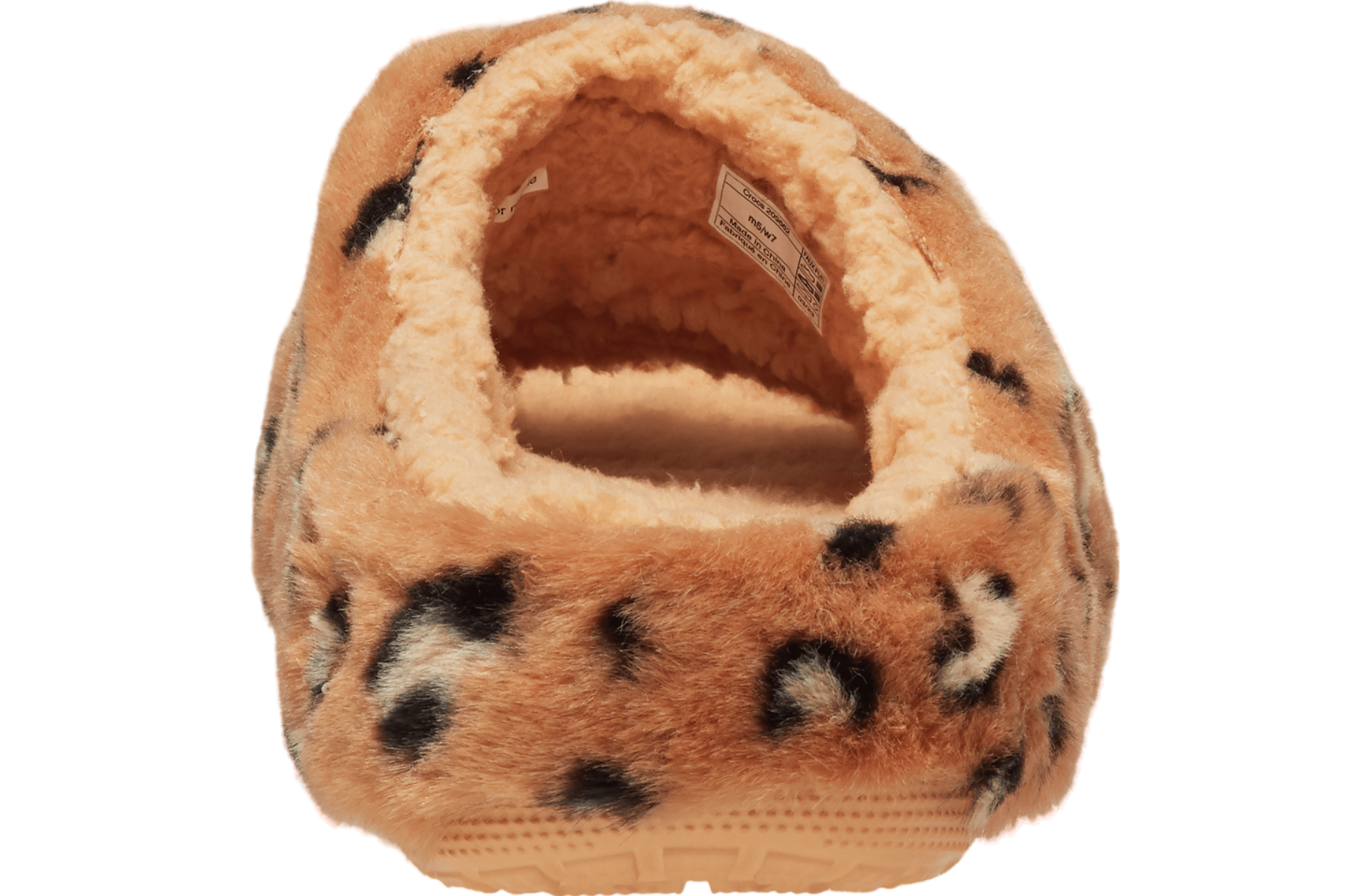 Crocs Classic Cozzzy Animal Print Sandal Shitake