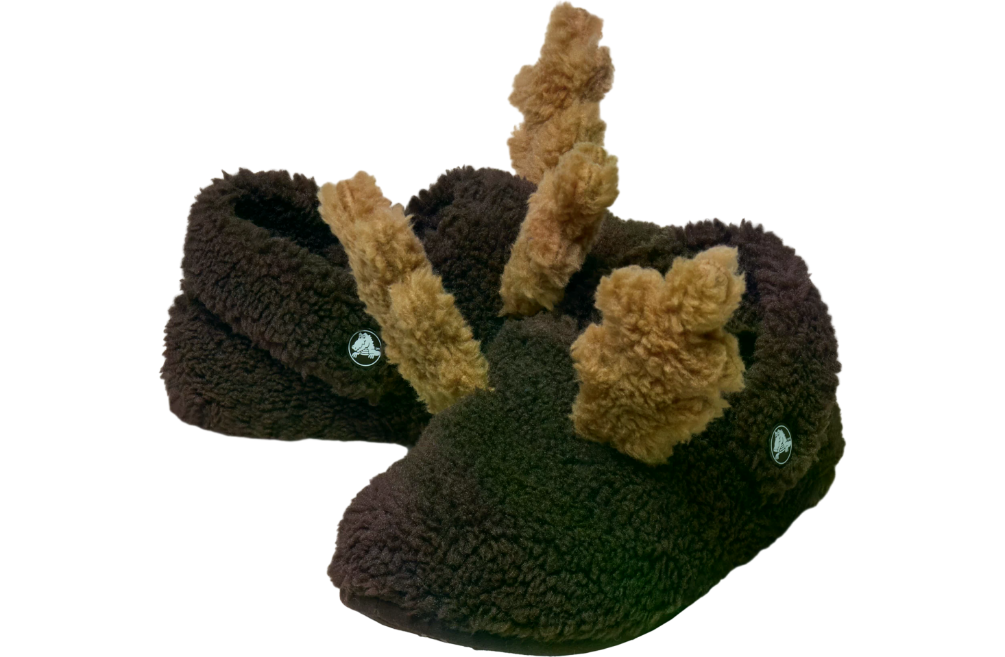 Crocs Classic Cozzzy Reindeer Slipper GS Espresso