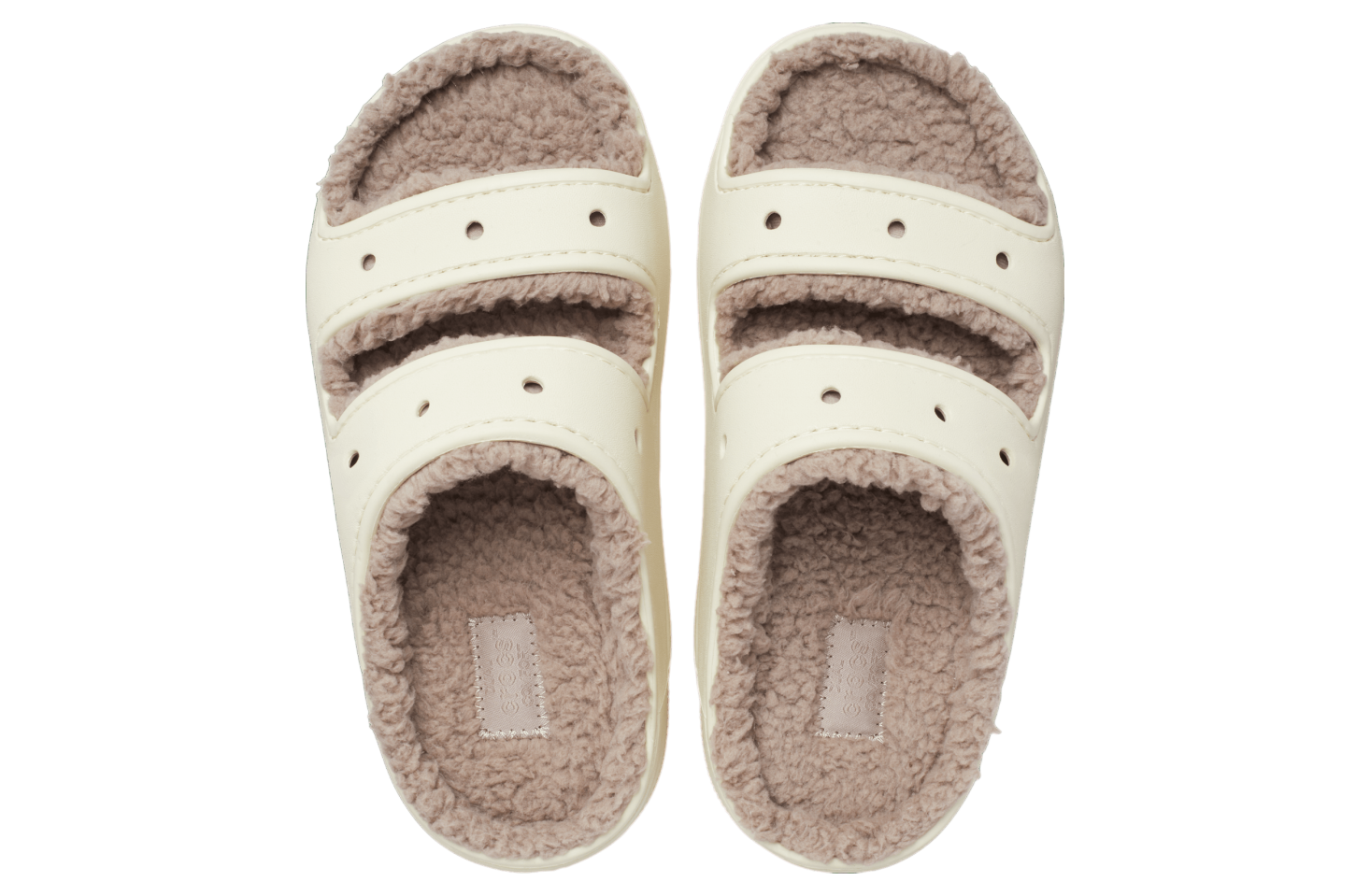 Crocs Classic Cozzzy Sandal Bone / Mushroom