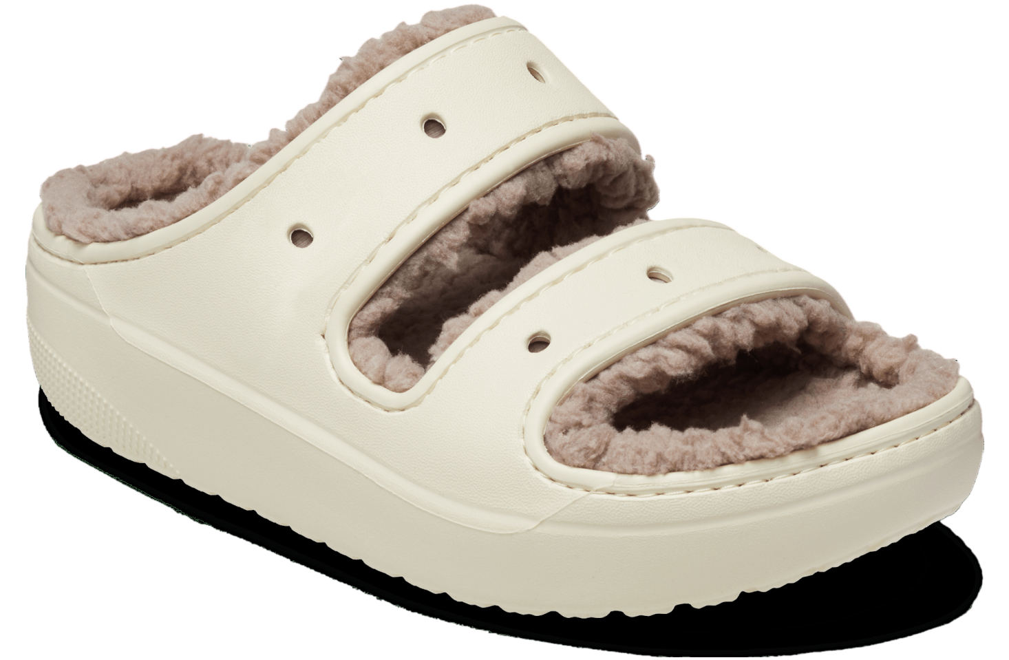 Crocs Classic Cozzzy Sandal Bone / Mushroom