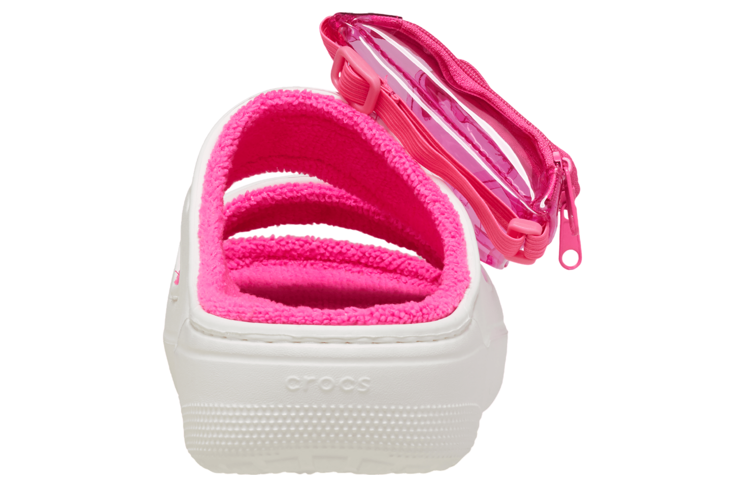 Crocs Classic Cozzzy Towel Neon Highlighter Sandal White / Pink Crush