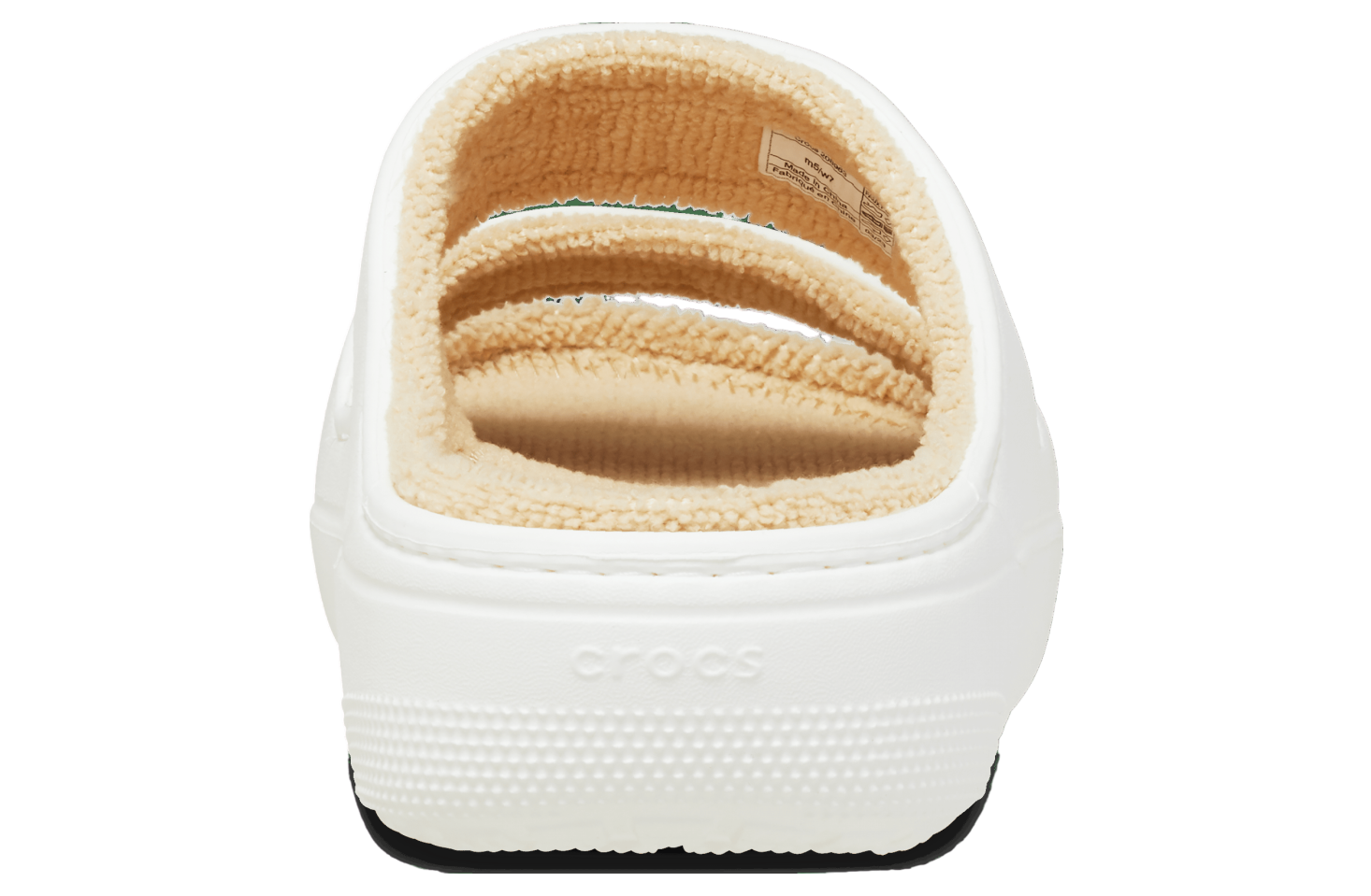 Crocs Classic Cozzzy Towel Sandal White / Shiitake