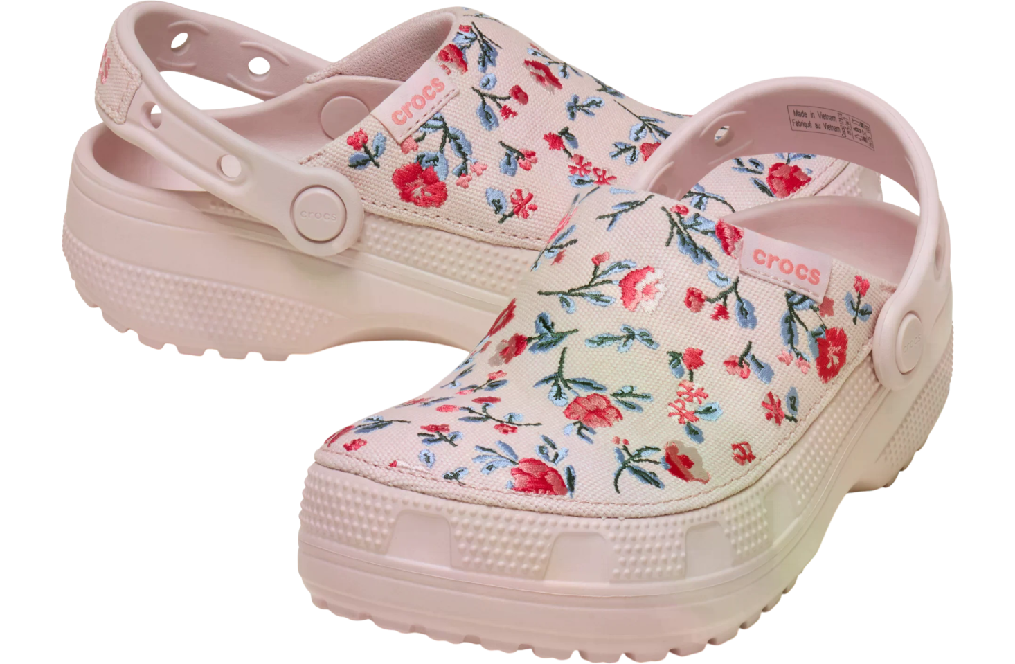 Crocs Classic Crafted Floral Clog Cotton Candy