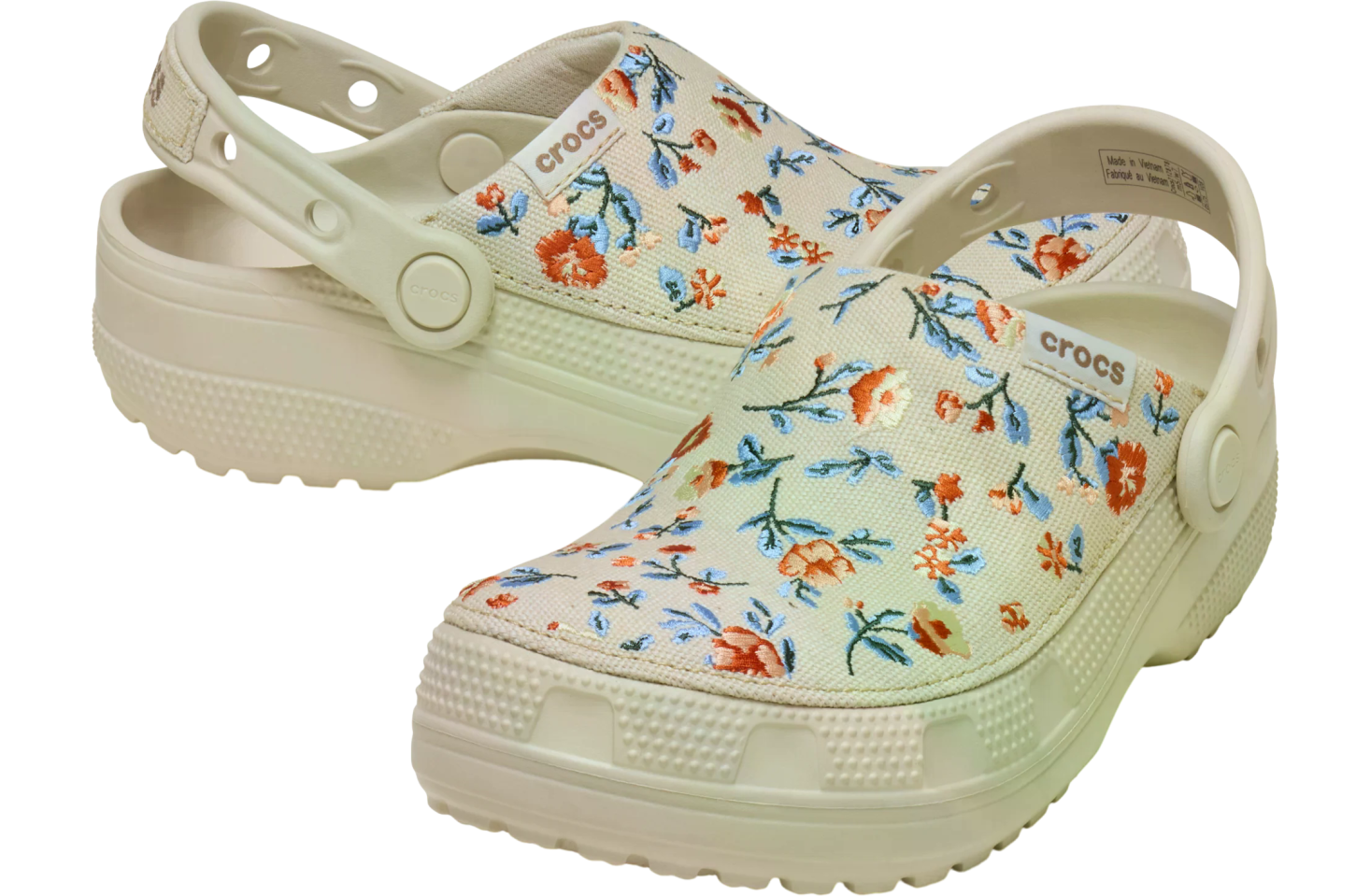 Crocs Classic Crafted Floral Clog Frappé