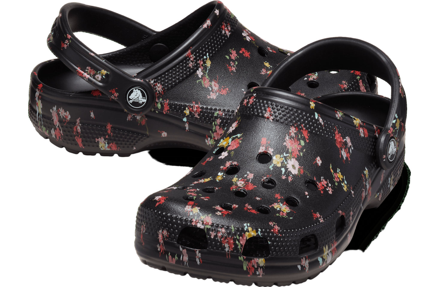 Crocs Classic Ditsy Floral Clog Black