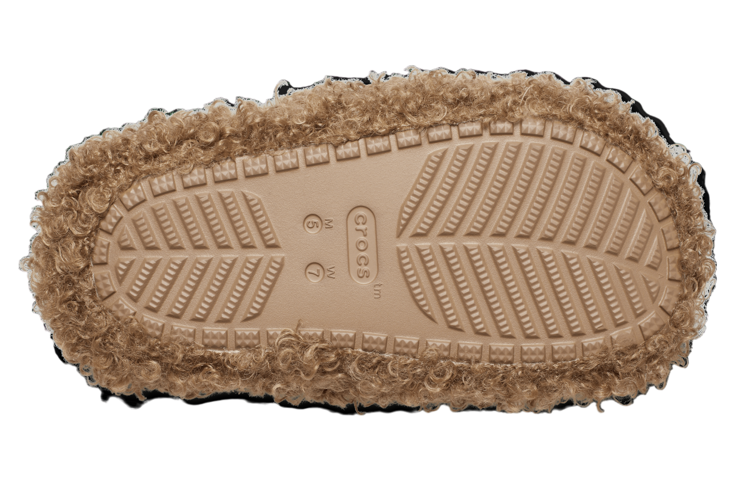 Crocs Classic Doodle Fur Slide Sepia