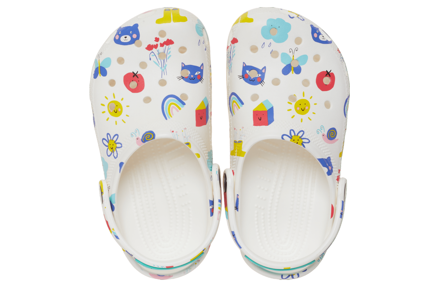 Crocs Classic Doodle Print Clog GS White / Multi