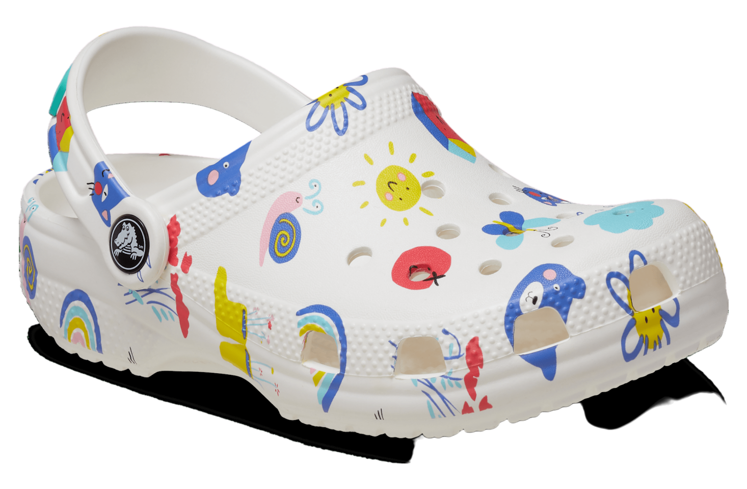 Crocs Classic Doodle Print Clog GS White / Multi