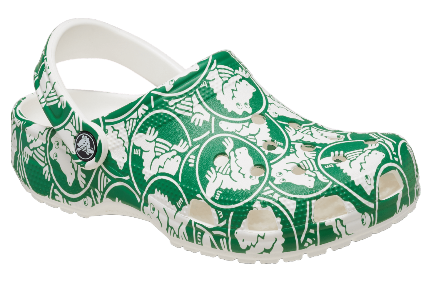 Crocs Classic Duke Print Clog Green Ivy