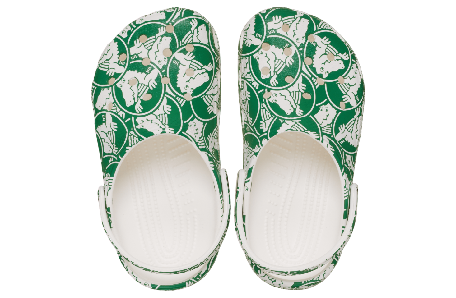 Crocs Classic Duke Print Clog GS Green Ivy