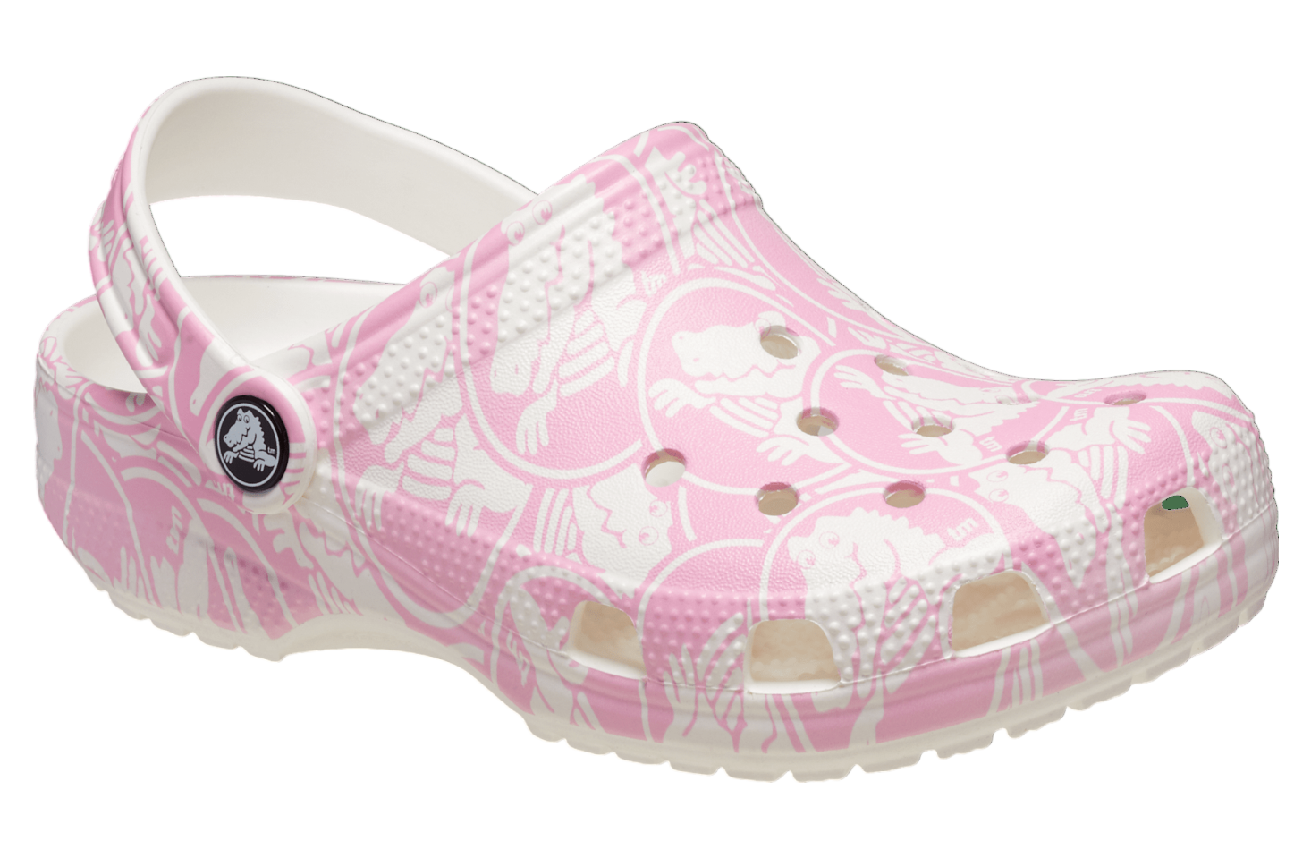 Crocs Classic Duke Print Clog GS Pink Tweed