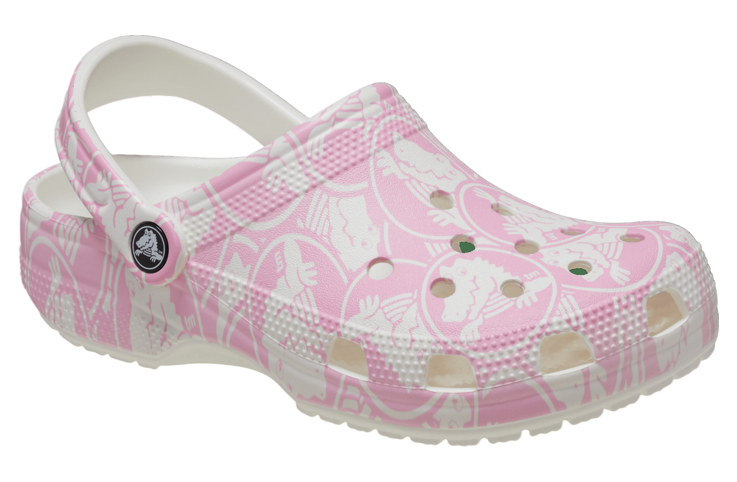 Crocs Classic Duke Print Clog Pink Tweed