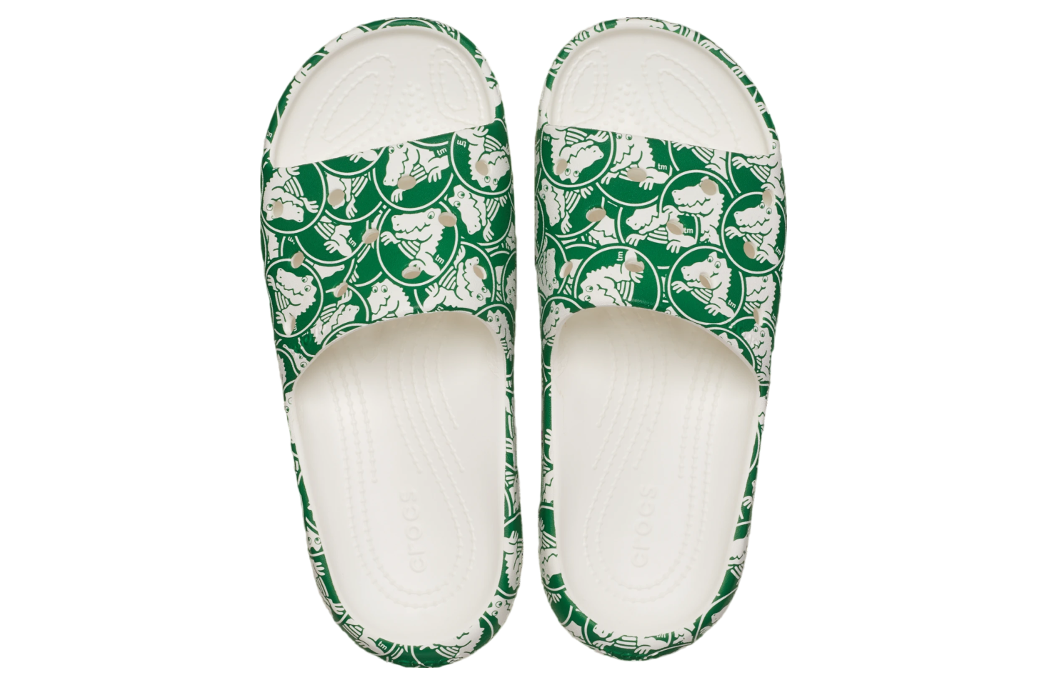 Crocs Classic Duke Print Slide 2.0 Green Ivy