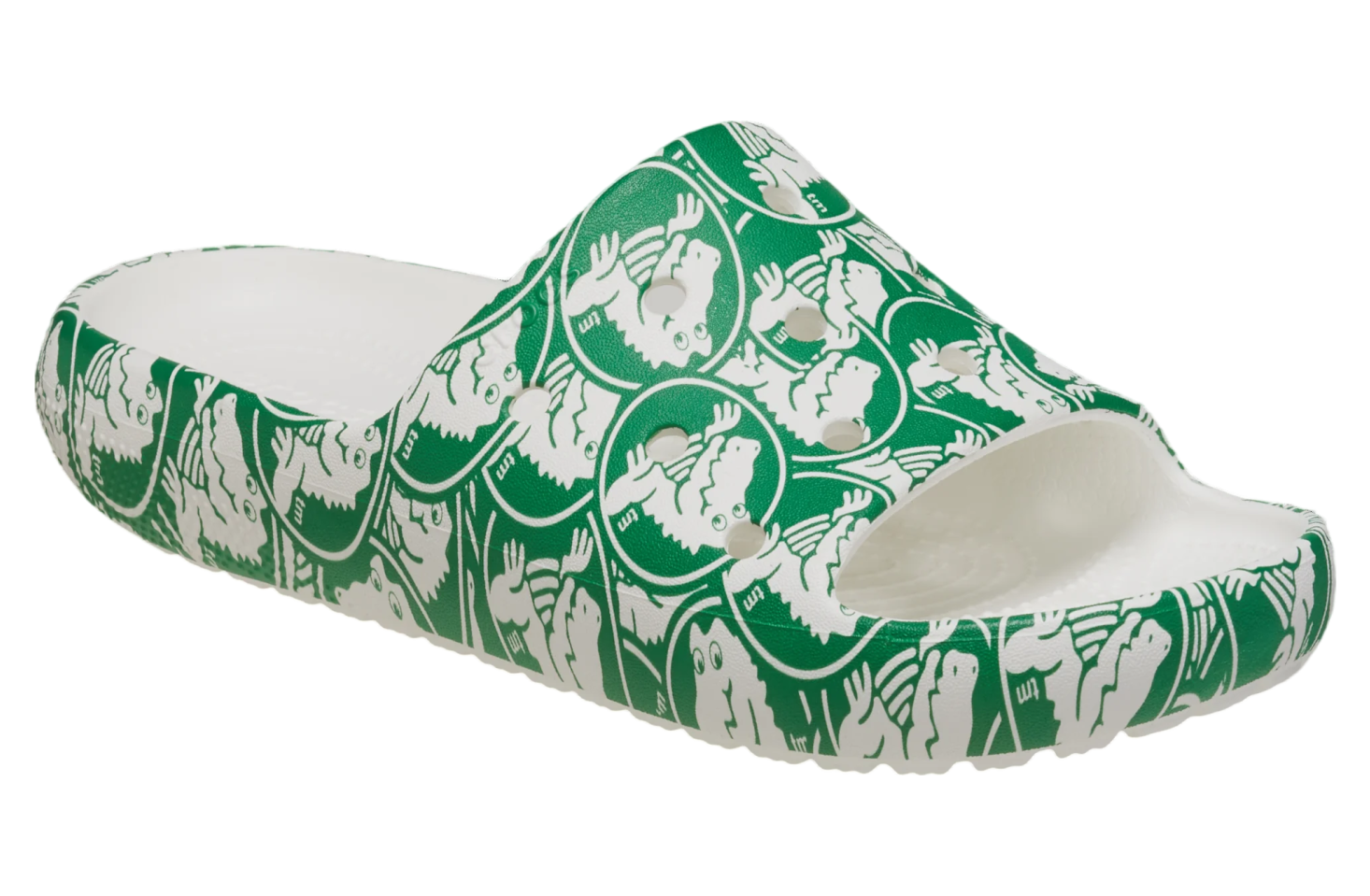 Crocs Classic Duke Print Slide 2.0 Green Ivy