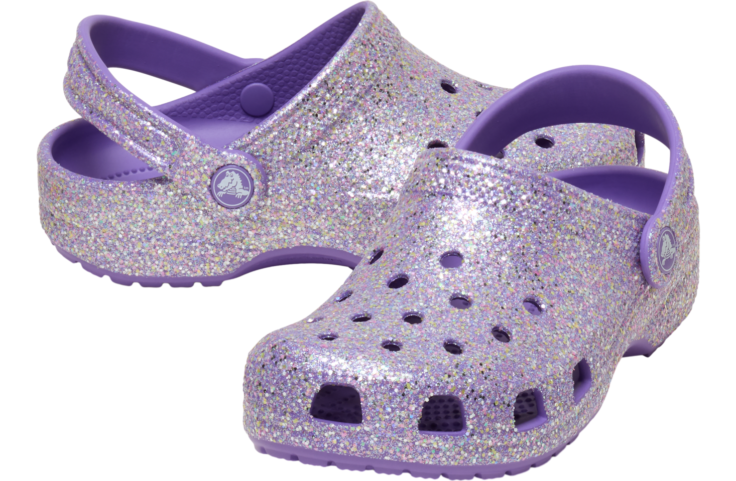 Crocs Classic Fantasy Glitter Clog GS Purple