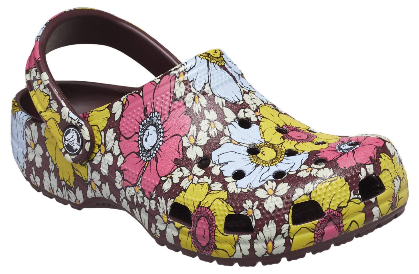 Crocs Classic Floral Clog Dark Cherry / Multi