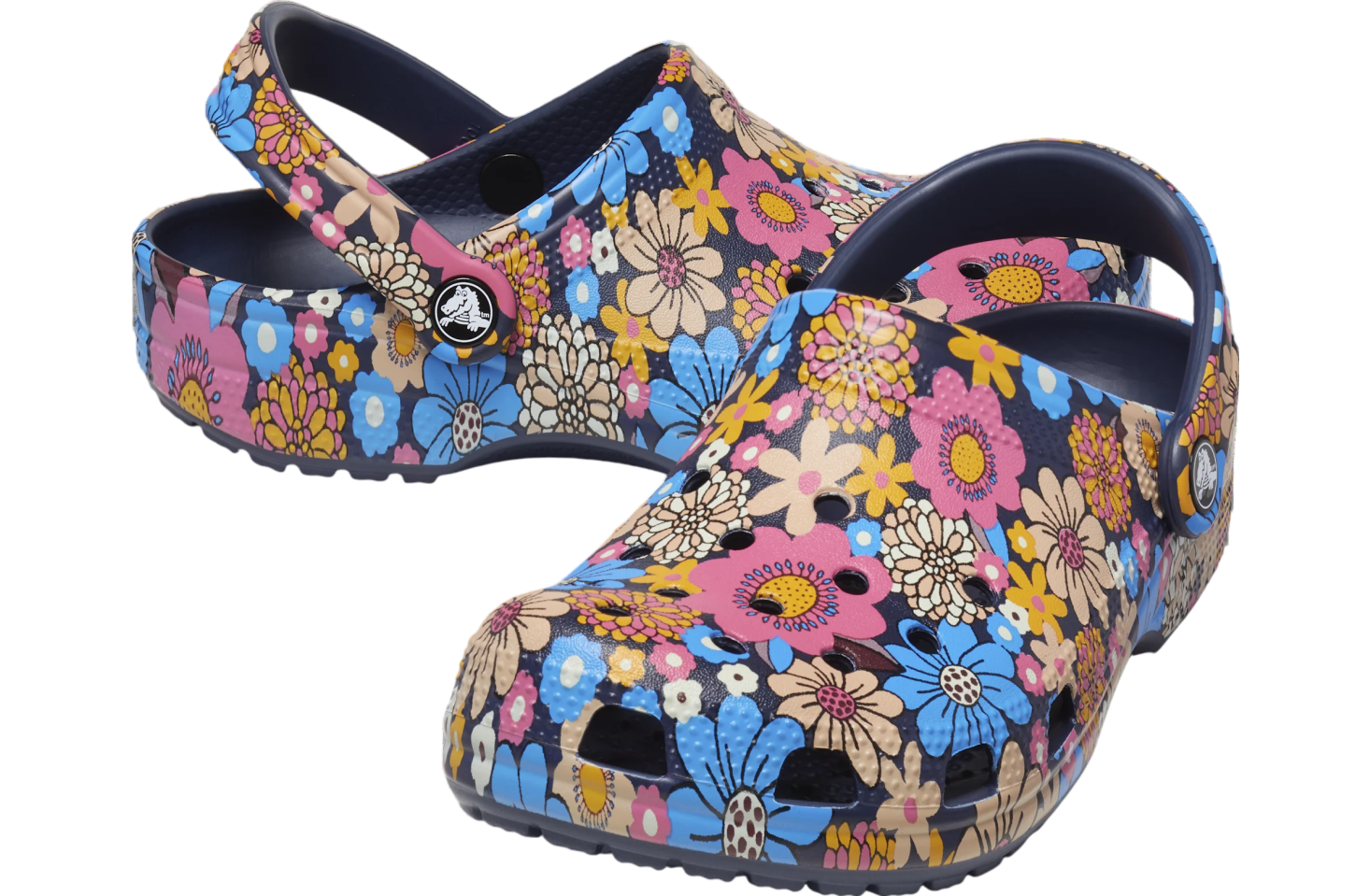 Crocs Classic Floral Clog Navy / Multi