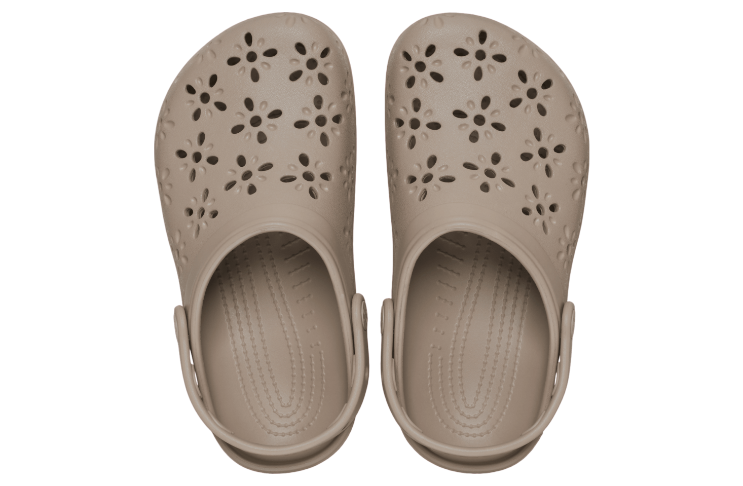 Crocs Classic Floral Cut-Out Clog Taupe - Jul 2024 - 210927-214 ...